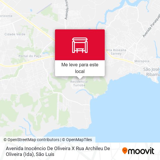 Avenida Inocêncio De Oliveira X Rua Archileu De Oliveira (Ida) mapa