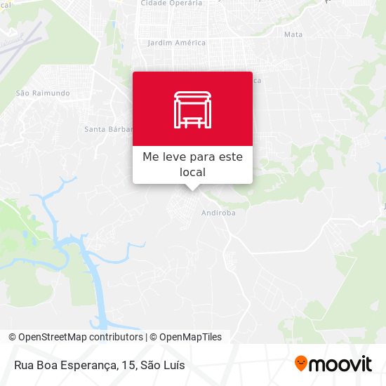Rua Boa Esperança, 15 mapa
