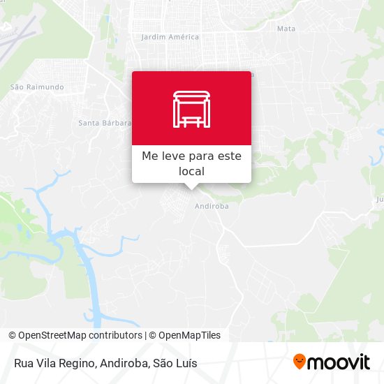 Rua Vila Regino, Andiroba mapa