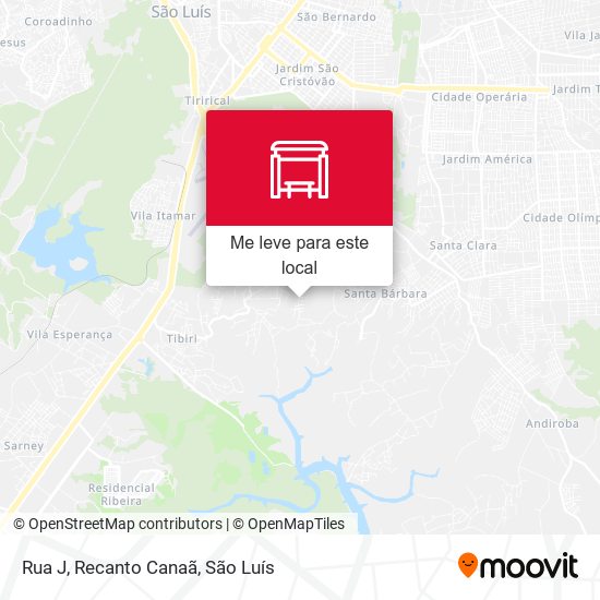 Rua J, Recanto Canaã mapa