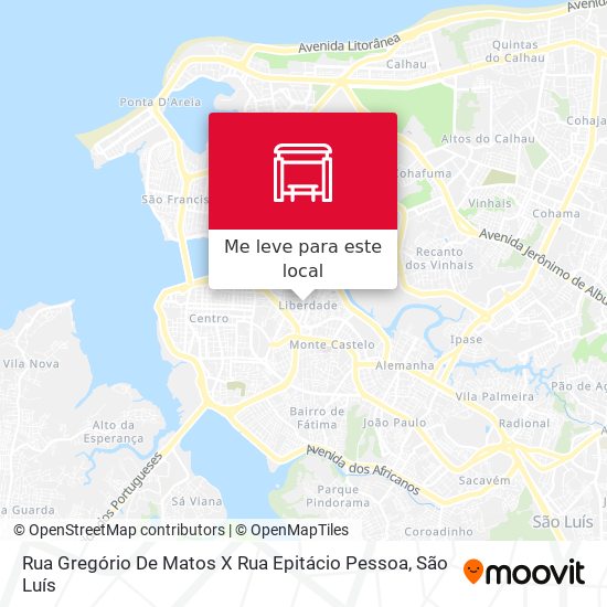 Rua Gregório De Matos X Rua Epitácio Pessoa mapa