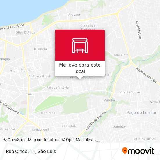 Rua Cinco, 11 mapa