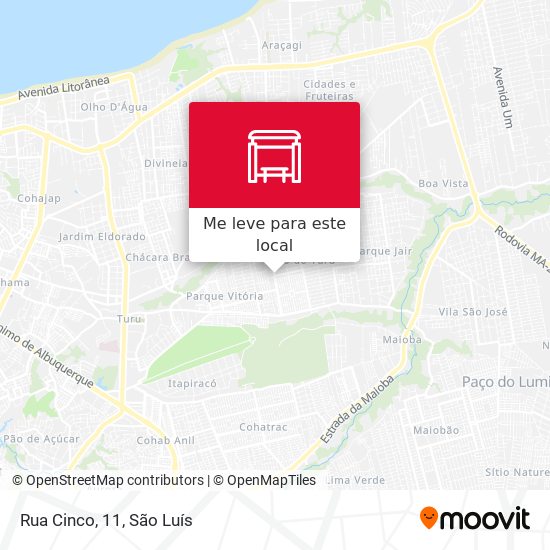 Rua Cinco, 11 mapa
