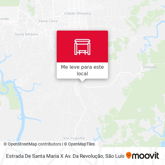 Estrada De Santa Maria X Av. Da Revolução mapa