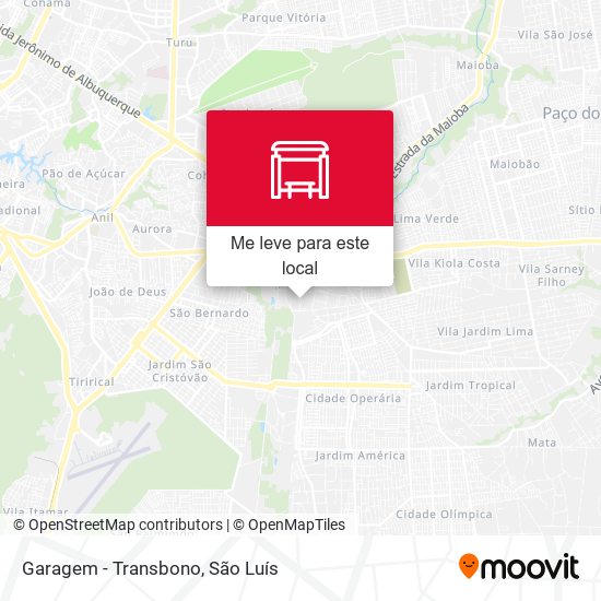 Garagem - Transbono mapa