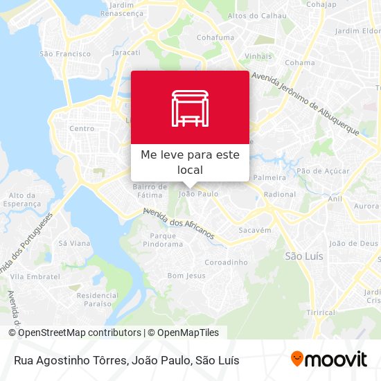 Rua Agostinho Tôrres, João Paulo mapa