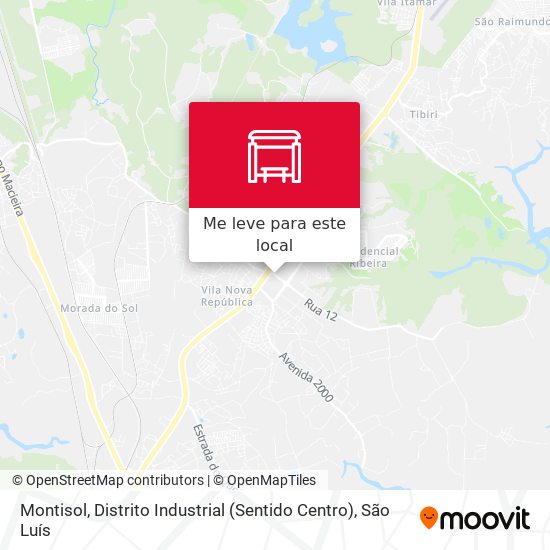 Montisol, Distrito Industrial (Sentido Centro) mapa