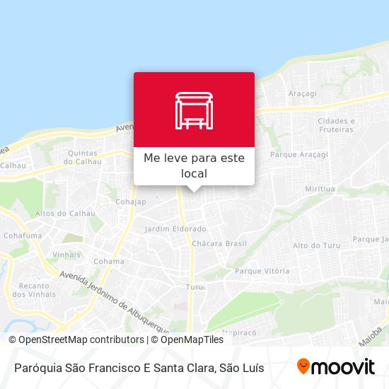 Paróquia São Francisco E Santa Clara mapa