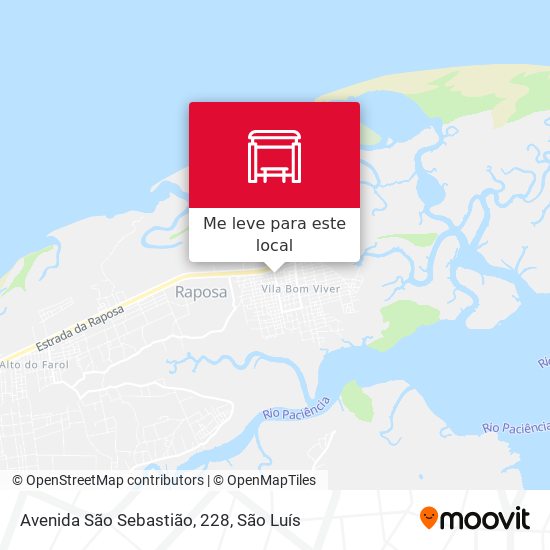 Avenida São Sebastião, 228 mapa