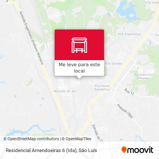 Residencial Amendoeiras 6 (Ida) mapa