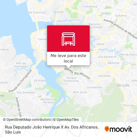 Rua Deputado João Henrique X Av. Dos Africanos mapa