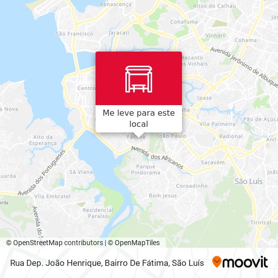 Rua Dep. João Henrique, Bairro De Fátima mapa