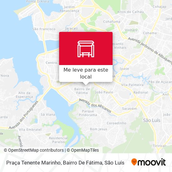 Praça Tenente Marinho, Bairro De Fátima mapa