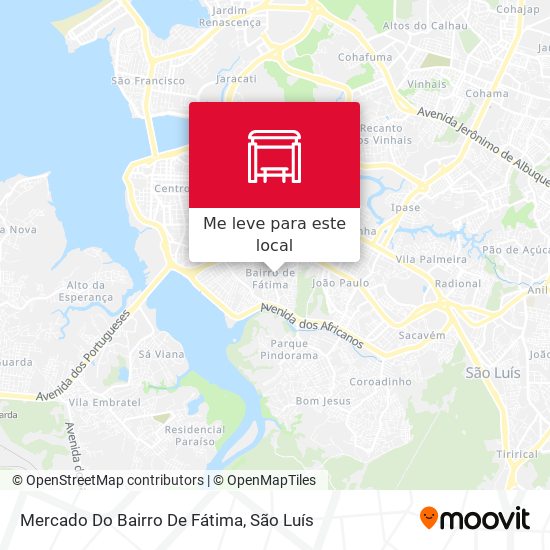 Mercado Do Bairro De Fátima mapa