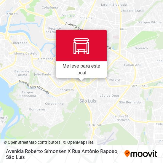 Avenida Roberto Símonsen X Rua Antônio Raposo mapa