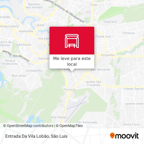 Entrada Da Vila Lobão mapa