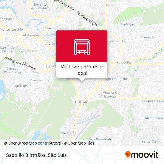 Sacolão 3 Irmãos mapa