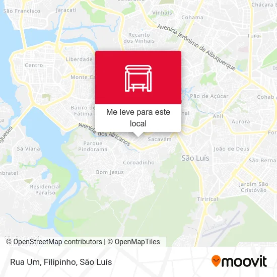 Rua Um, Filipinho mapa
