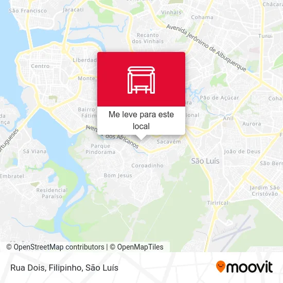 Rua Dois, Filipinho mapa