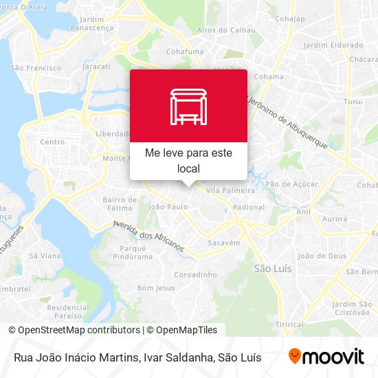 Rua João Inácio Martins, Ivar Saldanha mapa
