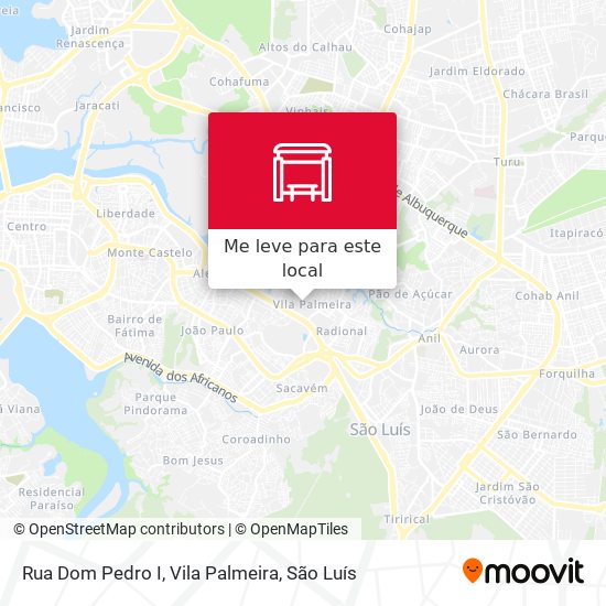 Rua Dom Pedro I, Vila Palmeira mapa