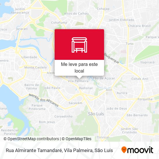 Rua Almirante Tamandaré, Vila Palmeira mapa