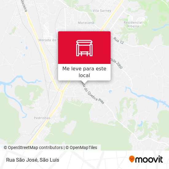 Rua São José mapa