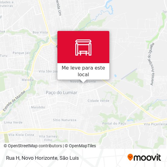 Rua H, Novo Horizonte mapa