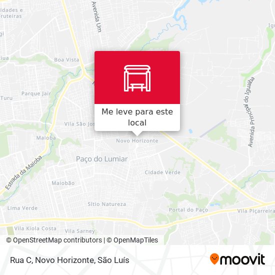 Rua C, Novo Horizonte mapa