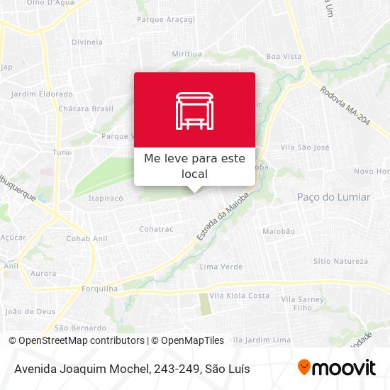 Avenida Joaquim Mochel, 243-249 mapa
