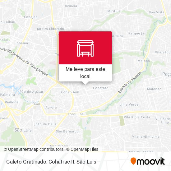 Galeto Gratinado, Cohatrac II mapa