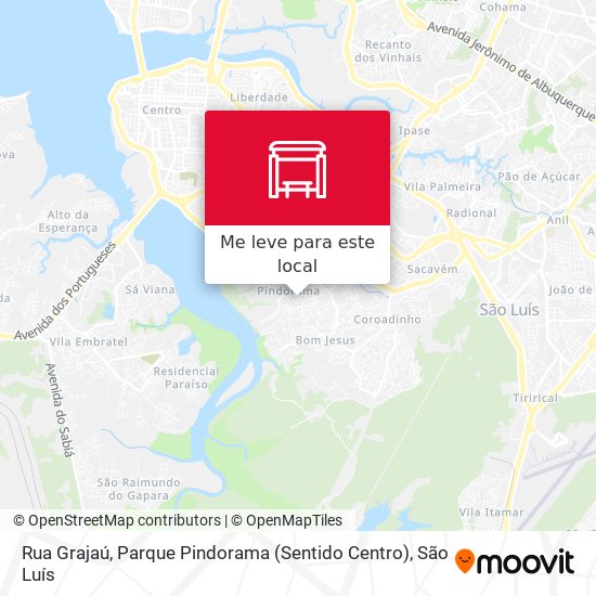 Rua Grajaú, Parque Pindorama (Sentido Centro) mapa