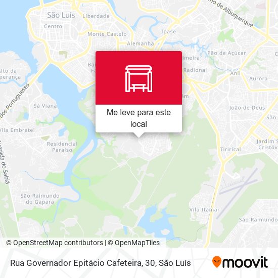 Rua Governador Epitácio Cafeteira, 30 mapa