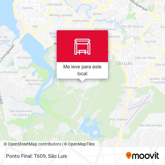 Ponto Final: T609 mapa