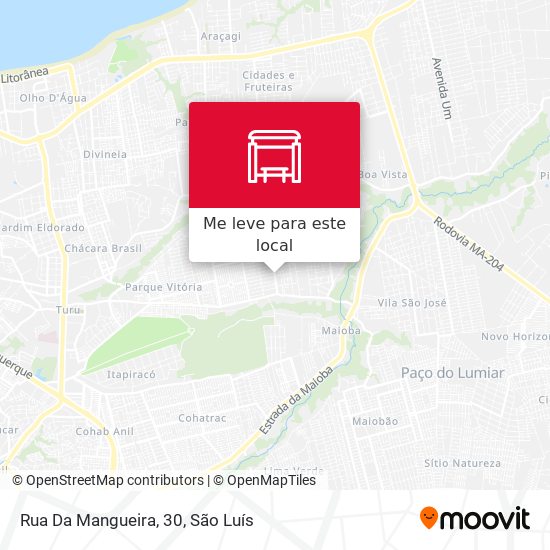 Rua Da Mangueira, 30 mapa