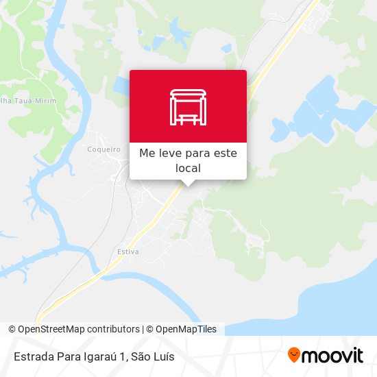 Estrada Para Igaraú 1 mapa