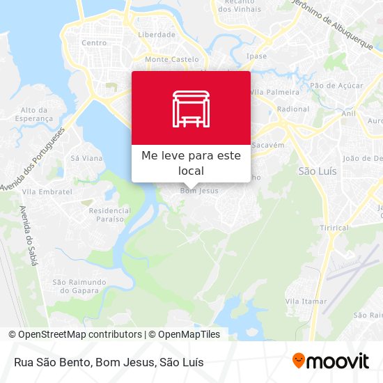 Rua São Bento, Bom Jesus mapa