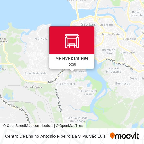 Centro De Ensino Antônio Ribeiro Da Silva mapa