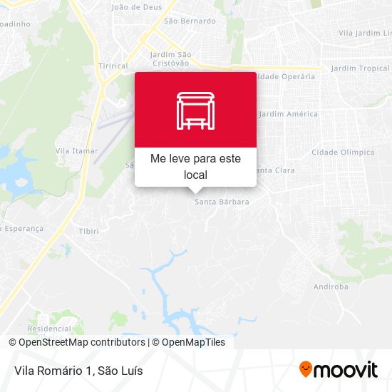 Vila Romário 1 mapa