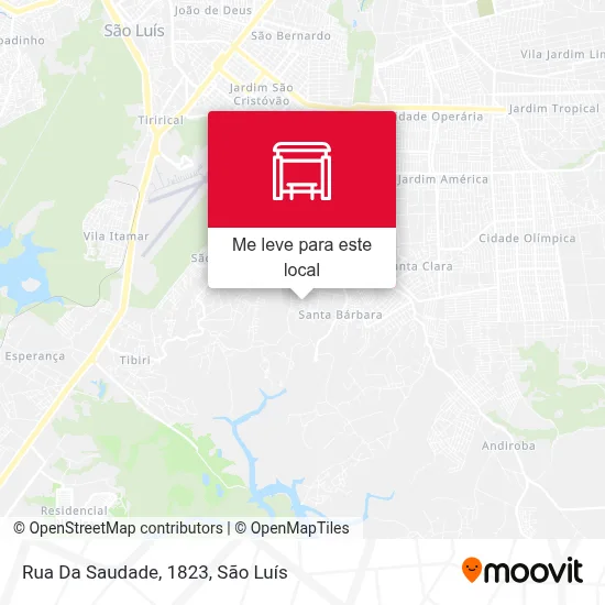 Rua Da Saudade, 1823 mapa