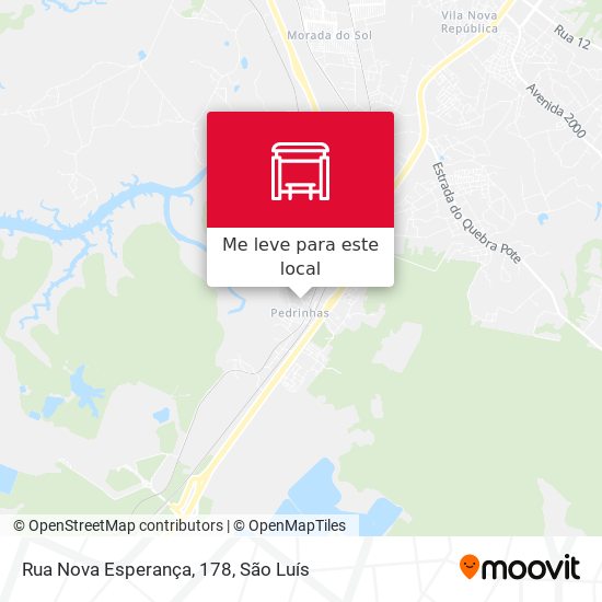 Rua Nova Esperança, 178 mapa