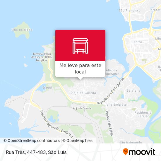 Rua Três, 447-483 mapa