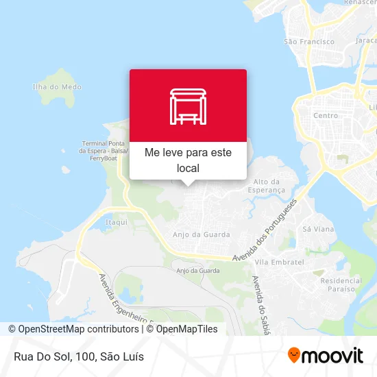 Rua Do Sol, 100 mapa