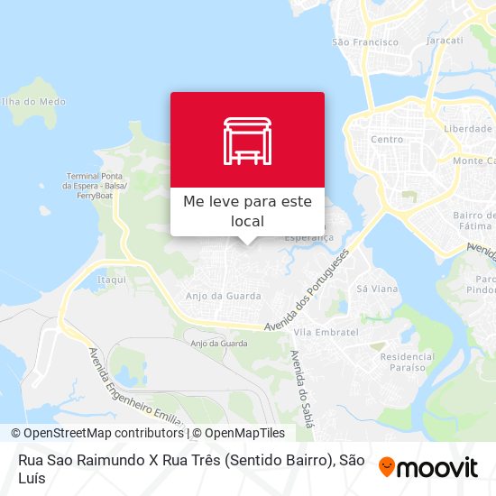 Rua Sao Raimundo X Rua Três (Sentido Bairro) mapa