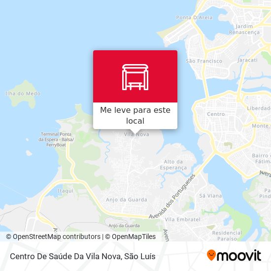 Centro De Saúde Da Vila Nova mapa
