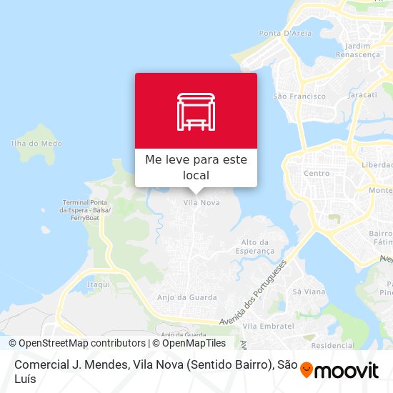 Comercial J. Mendes, Vila Nova (Sentido Bairro) mapa