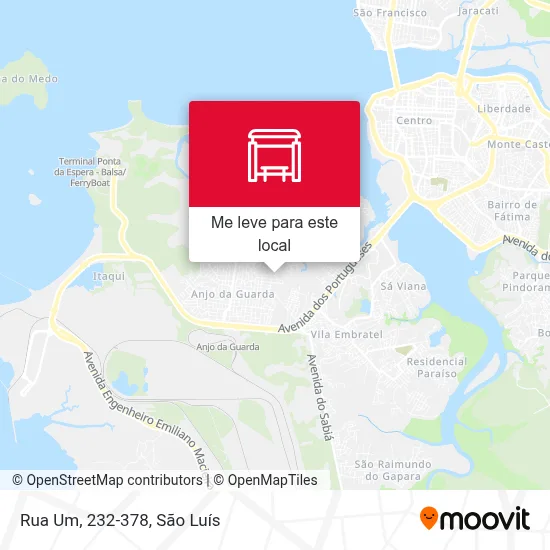 Rua Um, 232-378 mapa