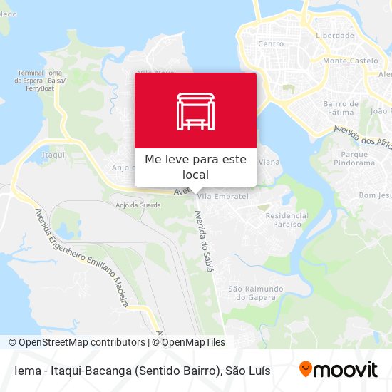 Iema - Itaqui-Bacanga (Sentido Bairro) mapa