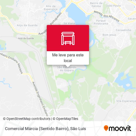 Comercial Márcia (Sentido Bairro) mapa