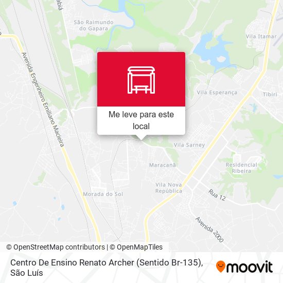 Centro De Ensino Renato Archer (Sentido Br-135) mapa